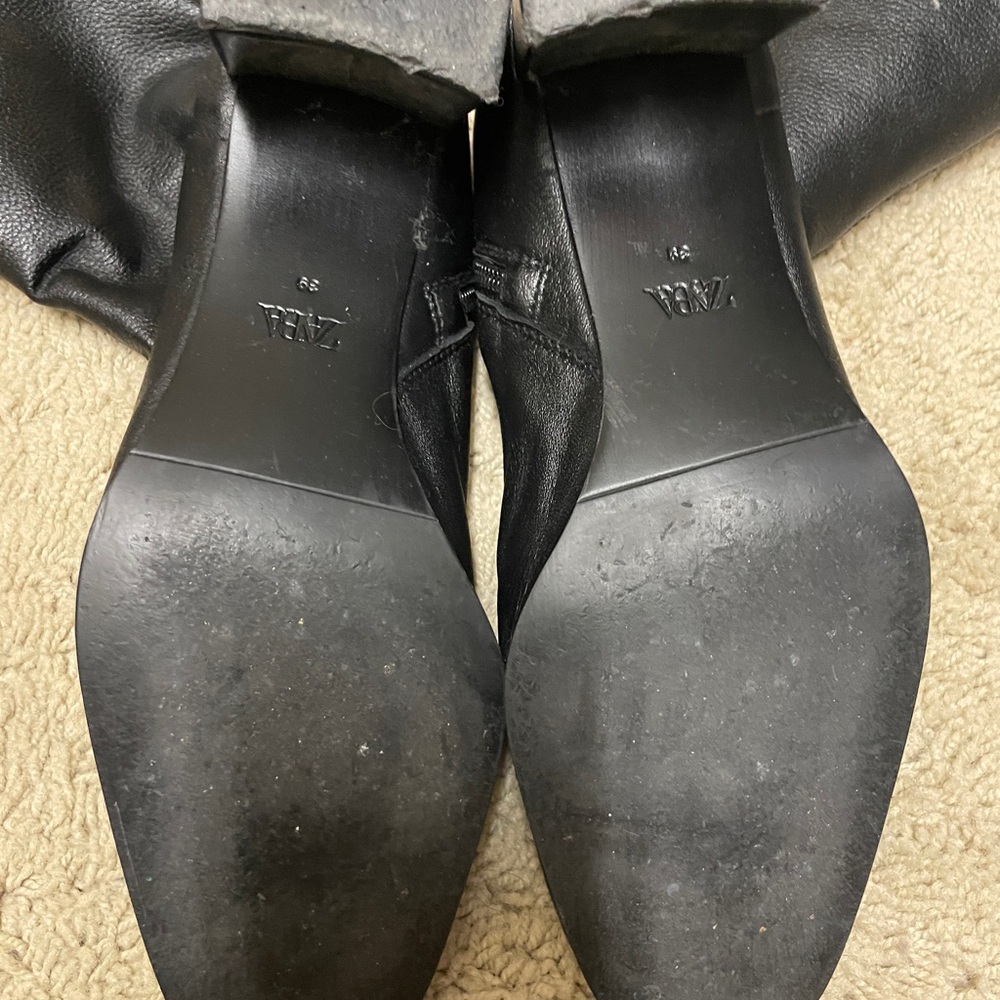 Zara Squared Toe Booties - image 2